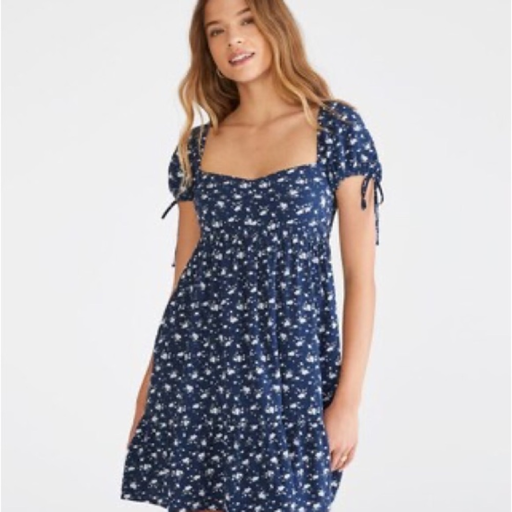Aeropostale Floral Sweetheart Babydoll Dress